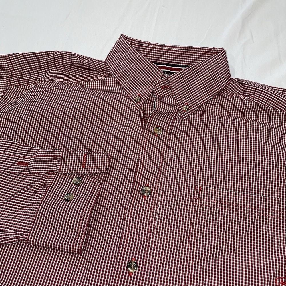 Ariat Pro Series Gingham Check L/S Button Down Shirt Men's Large